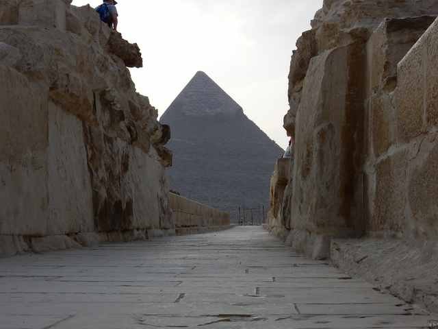 Aufweg zur Chephren Pyramide