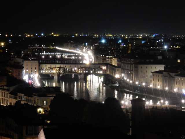 Florenz bei Nacht vom Piazzale Michelangelo