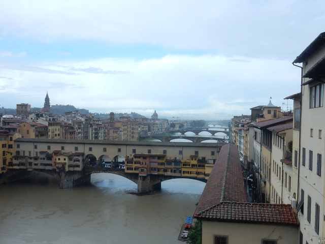 Florenz Ponte Vecchio mit Vasarikorridor